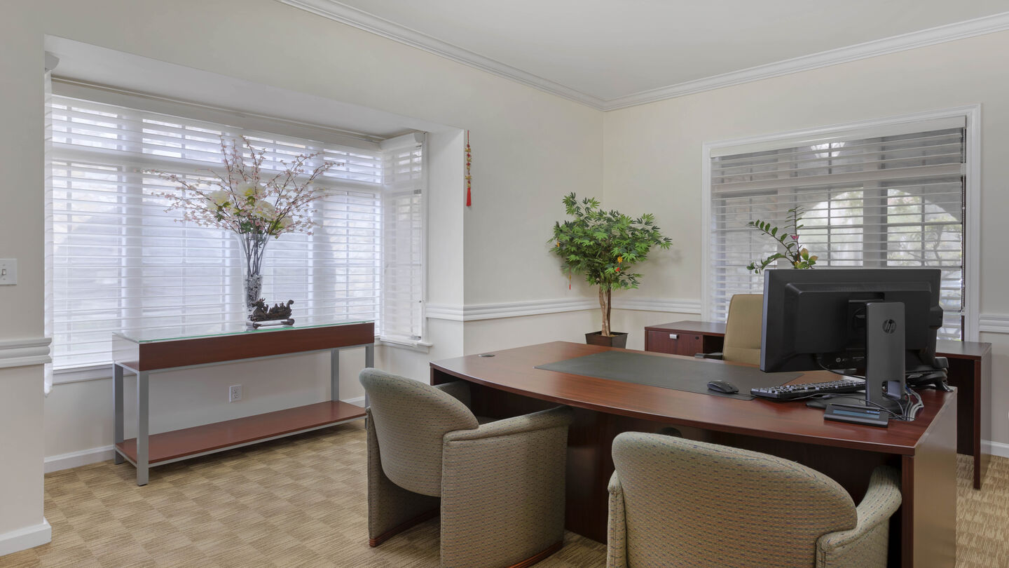 An arrangement room at Rose Hills Alhambra