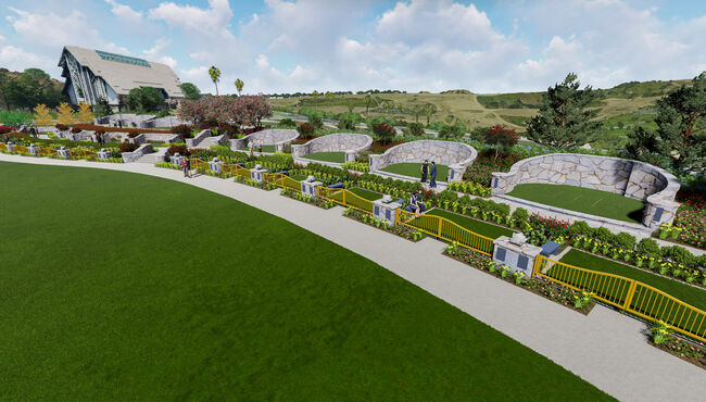 Rose Hills Golden Hills Estate Ariel View
